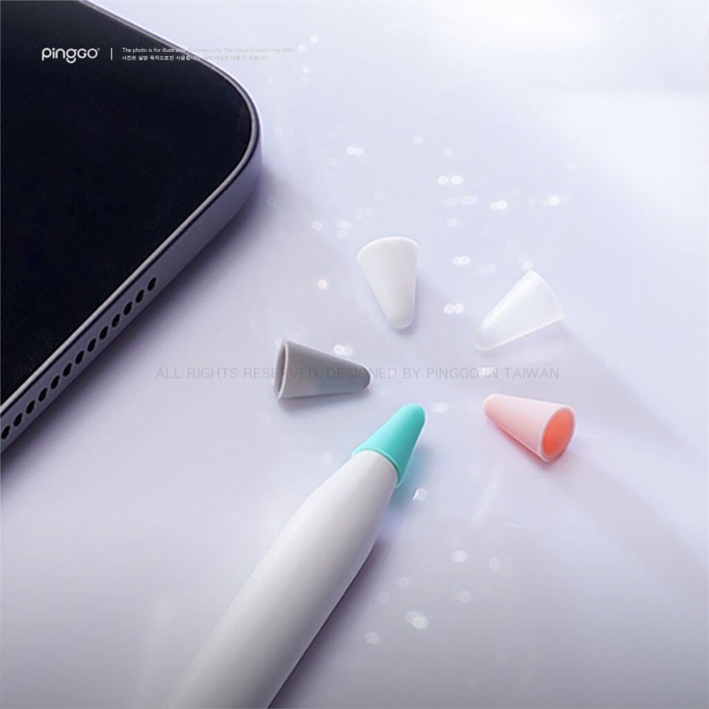 PingGO Apple Pencil 筆尖套｜薄款・厚款 靜音減震・增加書寫阻尼