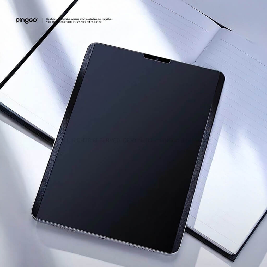 PingGO iPad 防窺磁吸保護貼｜拆卸式・側邊防窺・霧面防眩光