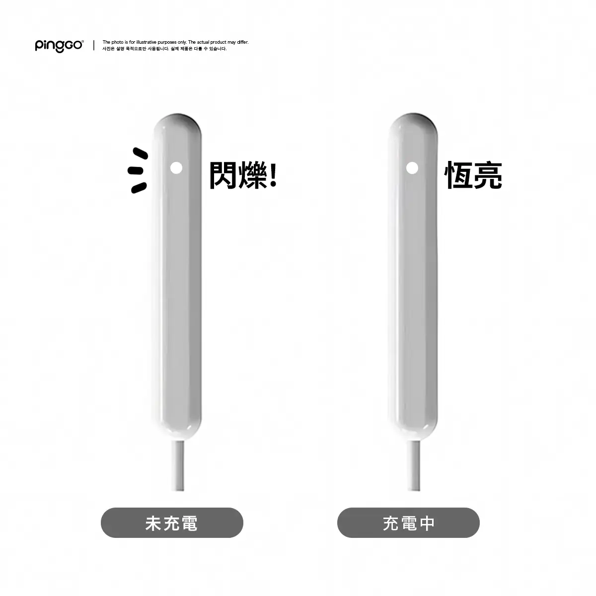 PingGO Apple Pencil 第 2 代磁吸充電座｜USB-C 有線款