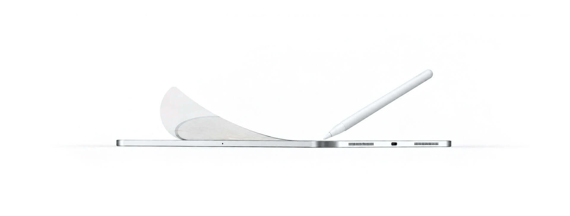 iPad 類紙膜與 Apple Pencil 使用情境，示意類紙膜更換時機與膜面狀態判斷