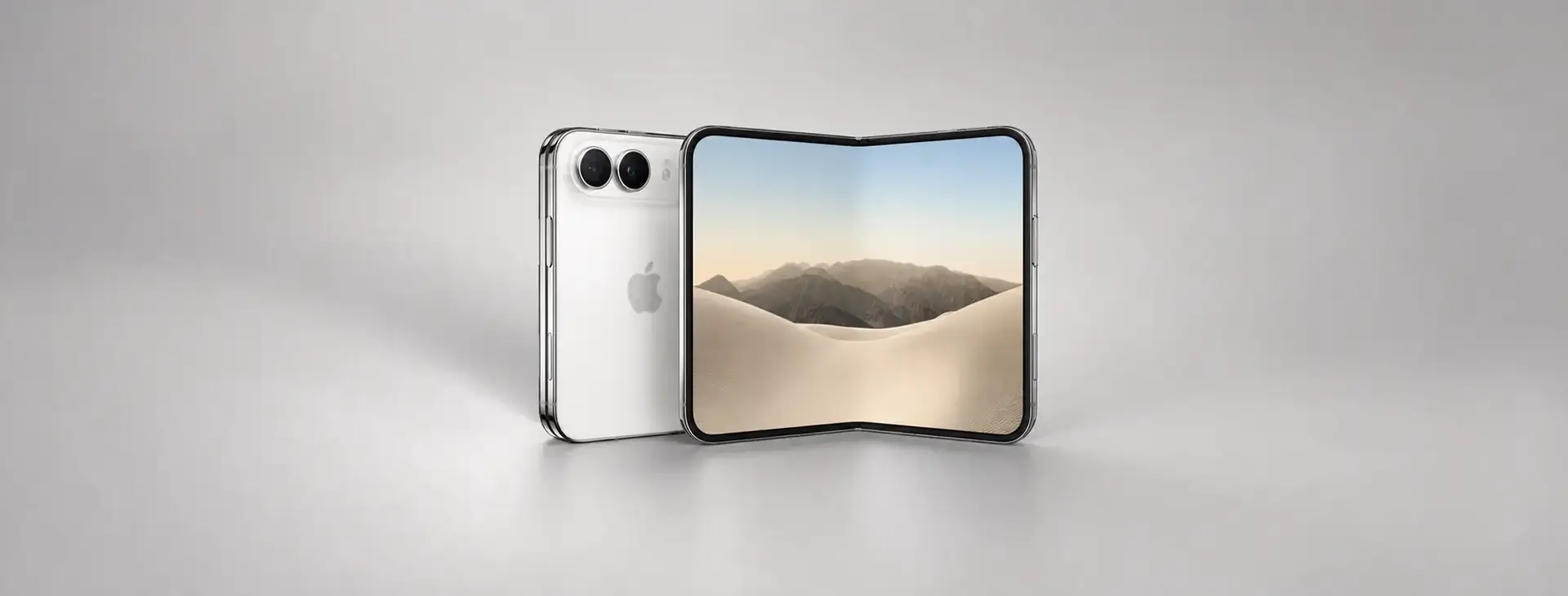 iPhone Duo 內螢幕保護貼與外螢幕防護示意圖