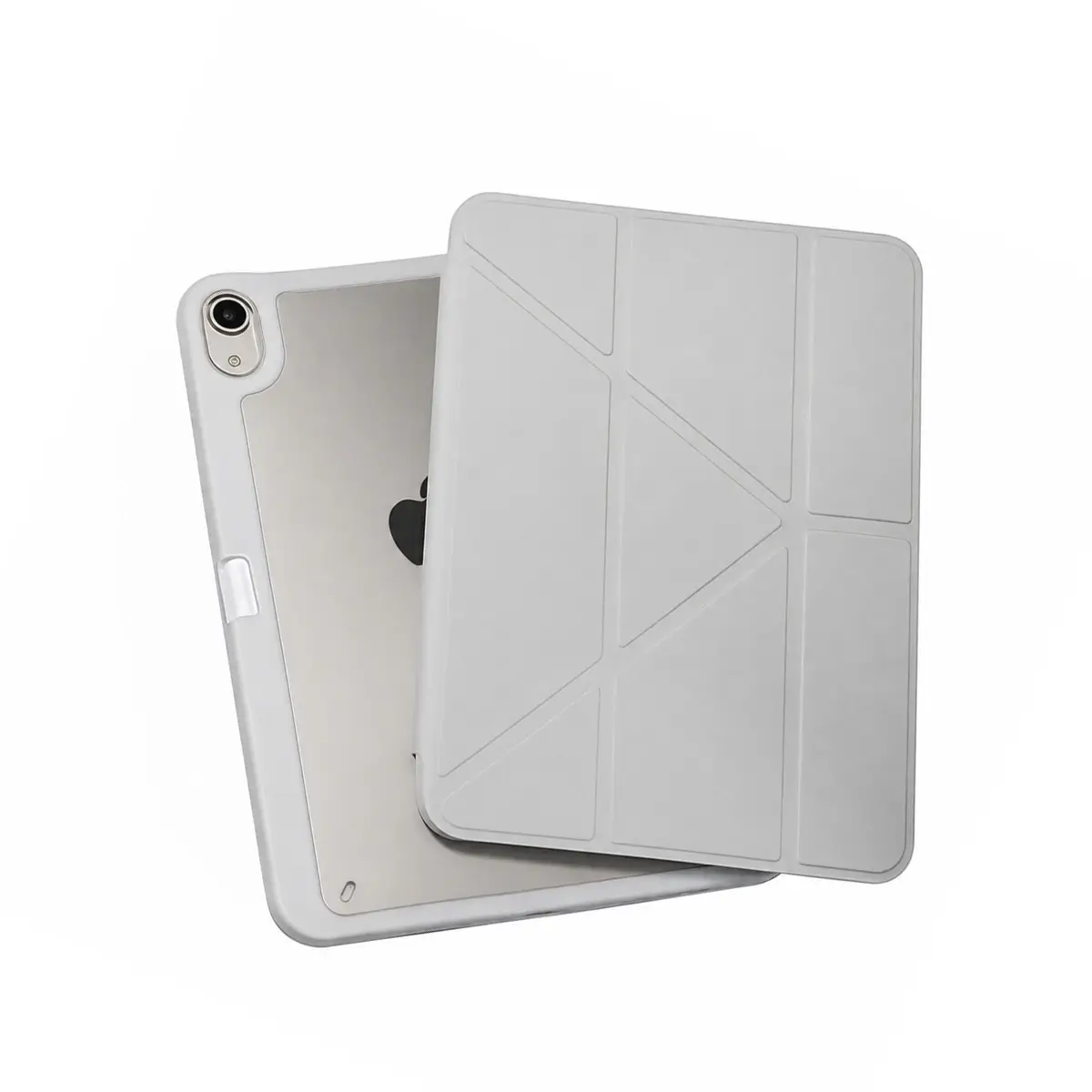 PingGO iPad 保護殼  Y 折筆槽｜極光系列・清透背板・內置筆槽